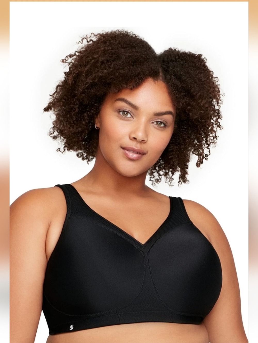 Glamorise Full Figure Plus Size MagicLift Seamless Sports Bra Wire Free 38J